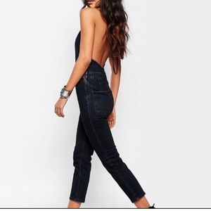 Free People Hearts on Fire Backless Jumpsuit • Size 10